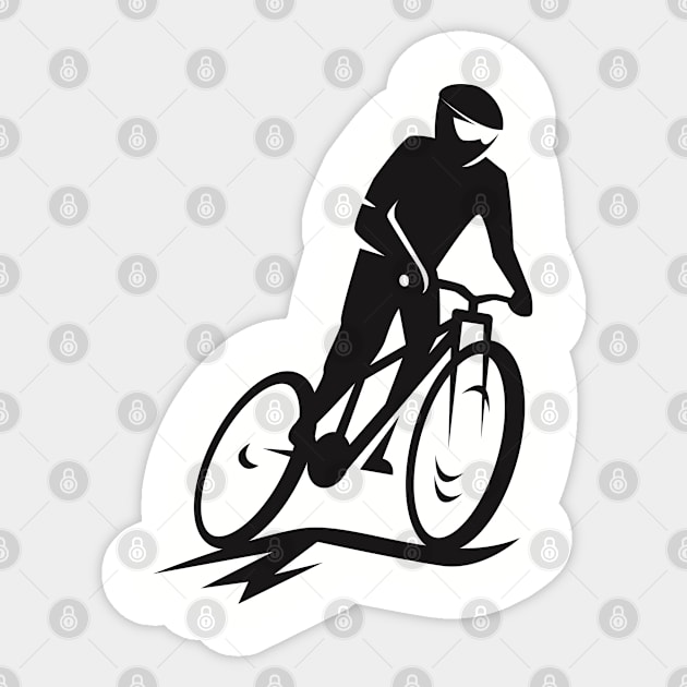 Bike downhill extreme sport Sticker by GuavanaboyMerch